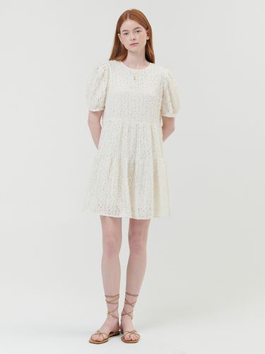 Lace Puff Dress - ouel - Modalova