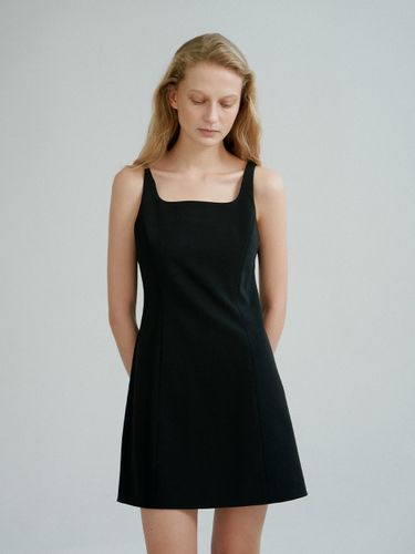 Minimal Square-neck Dress - Black - ORE - Modalova