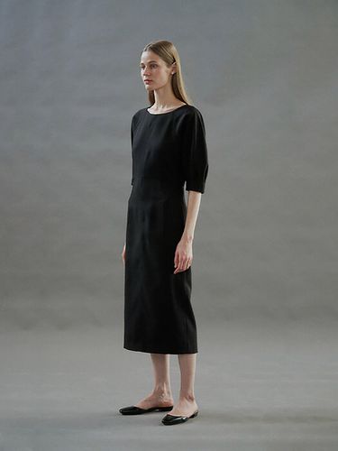 Puff-sleeve Dress - Black - ORE - Modalova