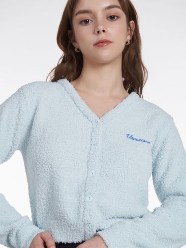 Logo Embroidered Cardigan - VERSEONE - Modalova