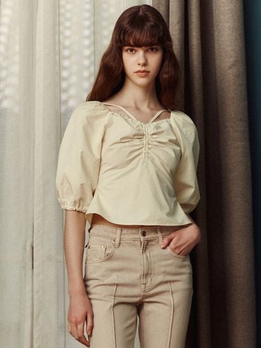 Ruched Strap Blouse - LETQSTUDIO - Modalova