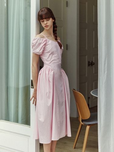 Blooming Strap Dress_Pink - LETQSTUDIO - Modalova