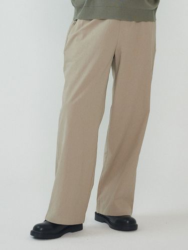 Linen Cotton Semi-Wide Pant - Analogmood - Modalova