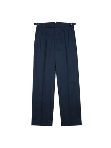 Reve Cotton Washed Trousers (Navy) - SORTIE - Modalova