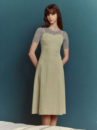 Corset Linen Dress - LETQSTUDIO - Modalova