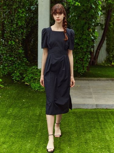 Summer Waist-tuck Dress_Black - LETQSTUDIO - Modalova