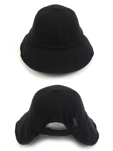 Soft Linen Backopen Wire Bucket Hat_Black - Universal chemistry - Modalova