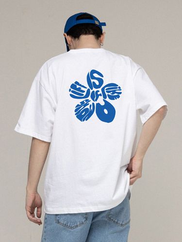 UNISEX] Back Flower Logo Life Drawing T-shirt - GRAVER - Modalova