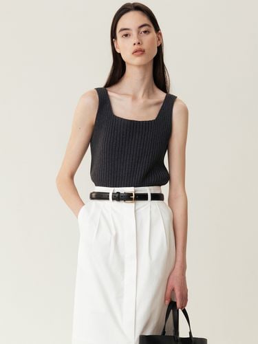 Ribbed Sleeveless Top - Navy - KINDERSALMON - Modalova