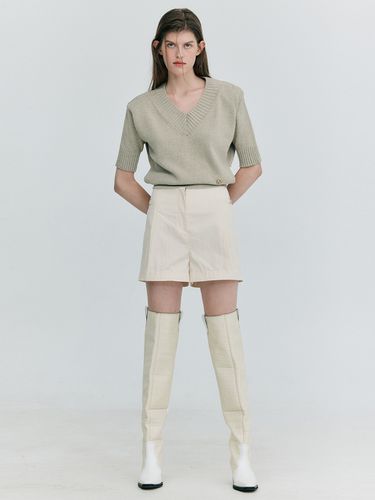 Cotton Tucked Shorts - WNDERKAMMER - Modalova