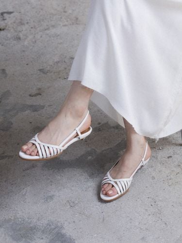 Leather Sandals_ White - ABRICO - Modalova