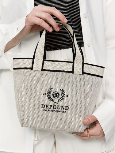 Joy Mini Tote Bag_Melange Black - DEPOUND - Modalova