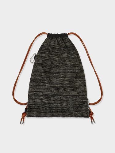 Net Knit Drawstring Backpack - KNITLY - Modalova