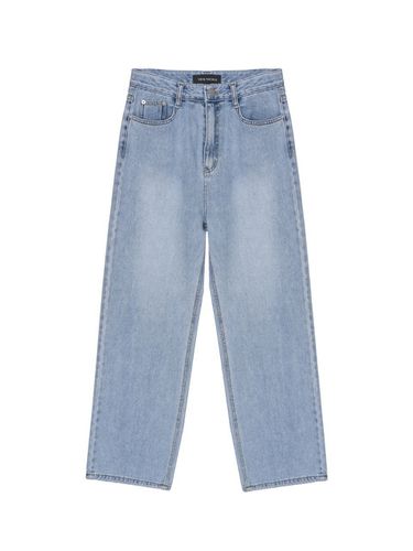 Classic Wide Denim Pants_Blue - NICK&NICOLE - Modalova