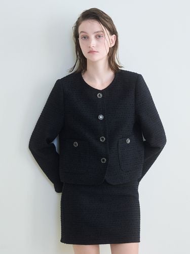 Tweed Stitch Jacket Set-up_Black - Nouve - Modalova