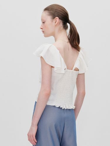 Back Shirred Half Sleeved Top - RE RHEE - Modalova