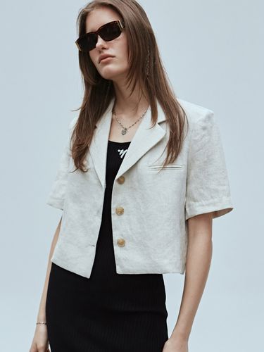 Linen Basic Half Jacket - NICK&NICOLE - Modalova