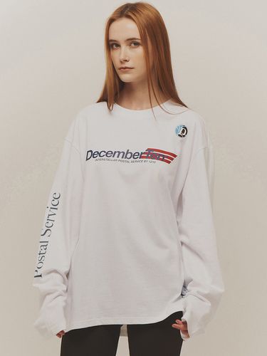 Long Sleeve T-shirt_White - December Ten - Modalova