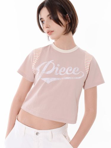 Piece Authentic Crop T-Shirt_Pink - PIECEMAKER - Modalova