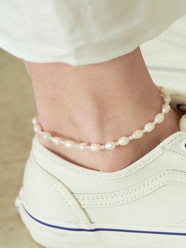 Rice Grain Anklet - cotoit - Modalova