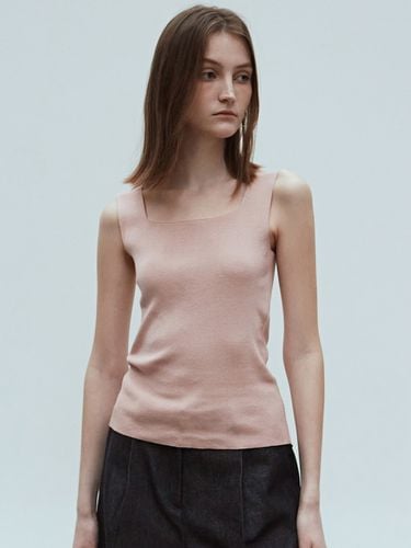 Square Neck Knit Sleeveless_Indi Pink - NICK&NICOLE - Modalova