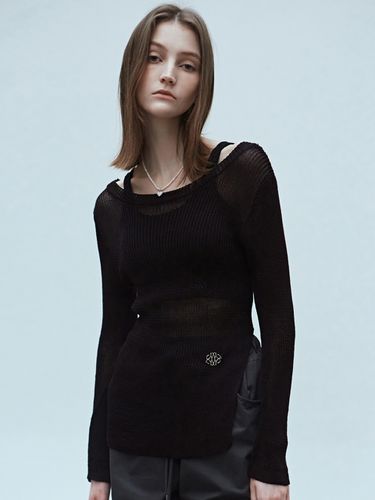 Nicole Back Cutout Knit_Black - NICK&NICOLE - Modalova