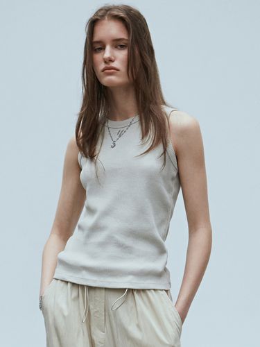 Nicole Ribbed Sleeveless Top_Vintage Khaki - NICK&NICOLE - Modalova