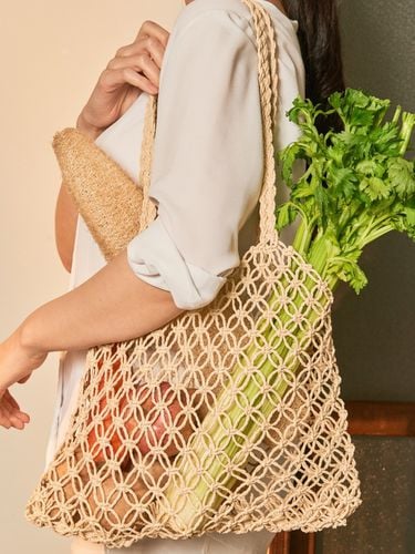 Raffia Net Beach Bag - OTTERS MARKET - Modalova