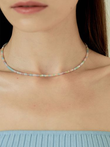 Cool-Tone Beads Necklace - cotoit - Modalova