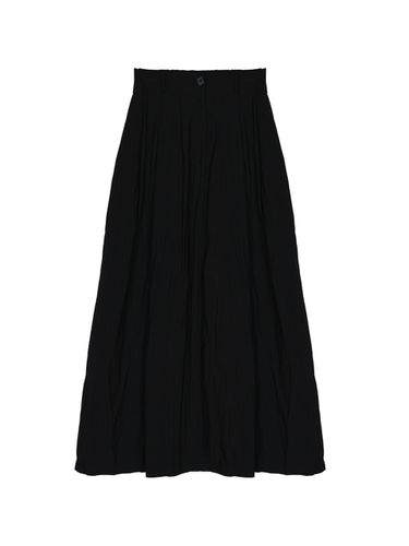 Minimal Flared Long Skirt_Black - NICK&NICOLE - Modalova