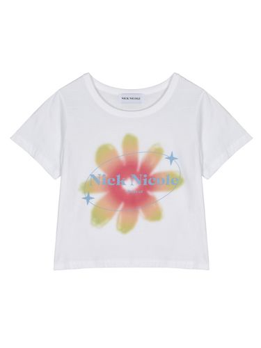 Nicole Gradation Flower T-shirt_Light Green - NICK&NICOLE - Modalova