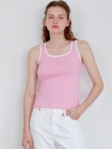 Logo Stripe Sleeveless Top_Pink - SO IR - Modalova