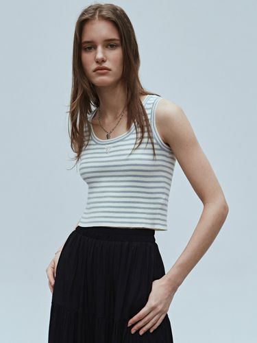 Nicole Mnimal Stripe Sleeveless_Blue Gray - NICK&NICOLE - Modalova