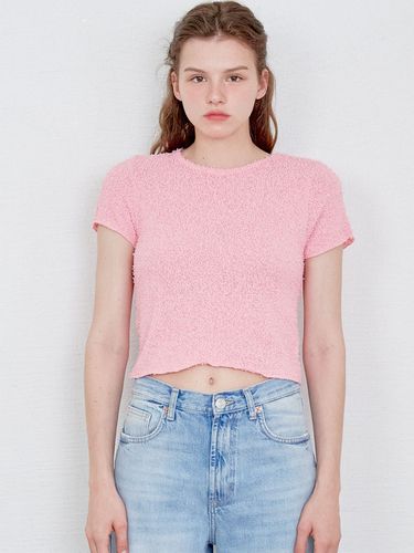 Terry Cropped Top_Pink - SO IR - Modalova