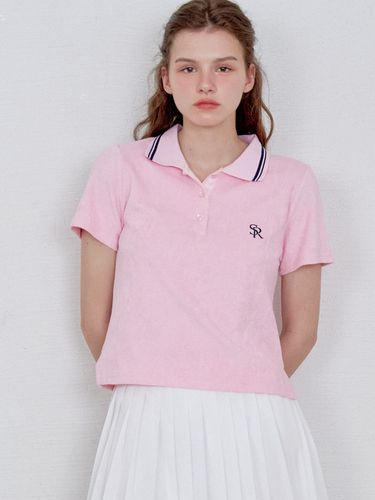 Terry Collar T-shirt_Pink - SO IR - Modalova