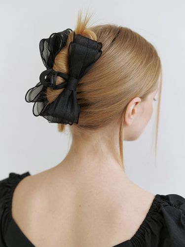 Romance Double Ribbon Matte Claw_Black - KINDABABY - Modalova