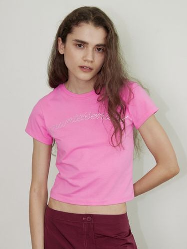 Quintessential Cropped T-shirt_Pink - Qduroy - Modalova