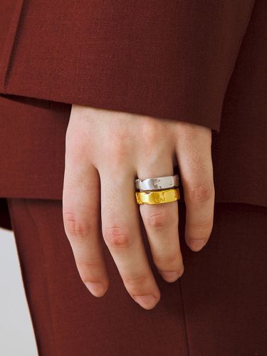 Earth R Ring_N2 Gold/Silver - AHNI - Modalova