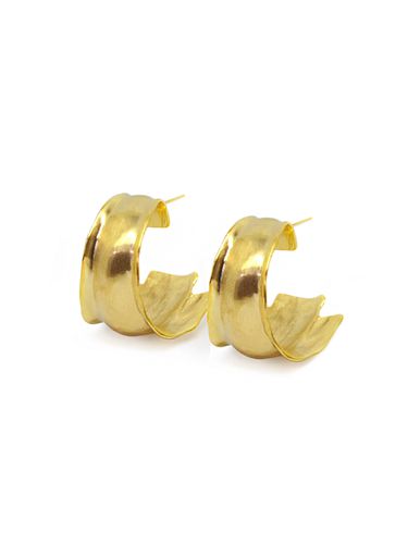 Frill E Earring_Gold/Silver - AHNI - Modalova