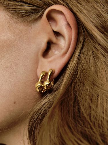 Olive E Earring_Gold - AHNI - Modalova