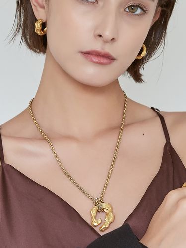 Texture Necklace_Gold - AHNI - Modalova