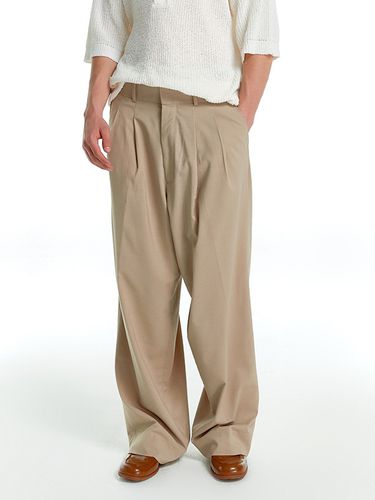 Mens Two Tuck Wide Slacks - Theballon MEN - Modalova