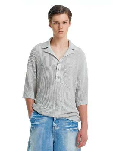 Half Sleeve Pique Knit Top - Theballon MEN - Modalova