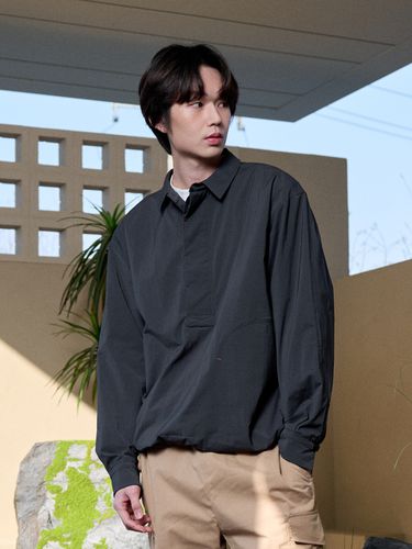 Nylon WasherAnorak Shirt_Charcoal - OFFGRID - Modalova