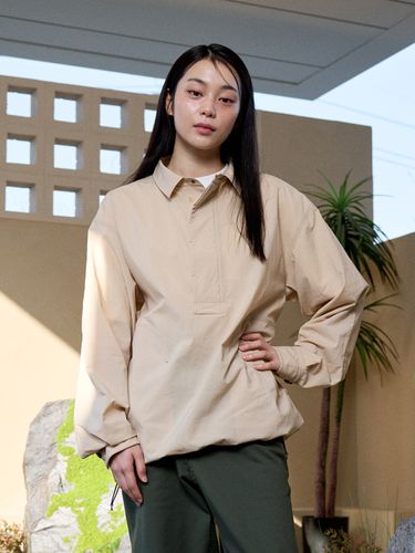 Nylon WasherAnorak Shirt_Beige - OFFGRID - Modalova