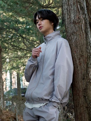 Nylon Washer Shirring Jacket_Gray - OFFGRID - Modalova