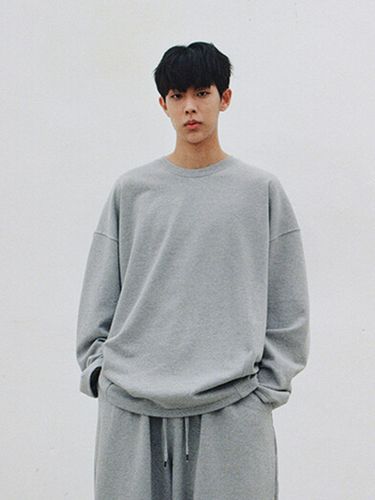 Heavy Terry Balloon Gray Sweatshirt - A NOTHING - Modalova