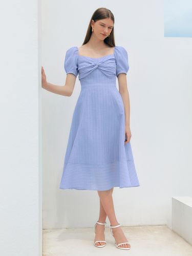 AIMEE Twisted Ribbon Detailed Long Dress_Blue - BAU by Bride And You - Modalova