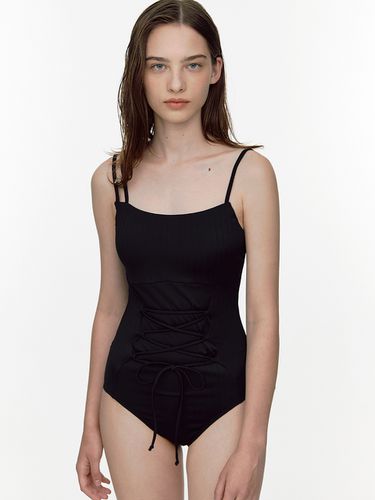 Soft Eyelet Swimsuit - Black - SOFT SEOUL - Modalova