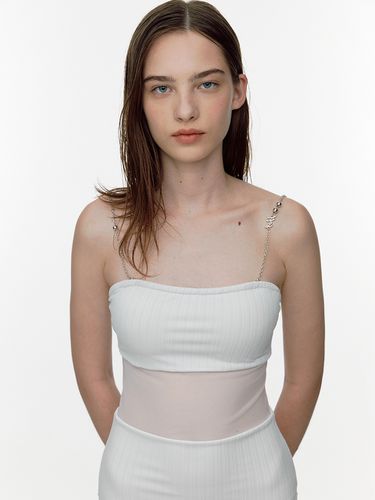 Chain Mix Swimsuit - White - SOFT SEOUL - Modalova